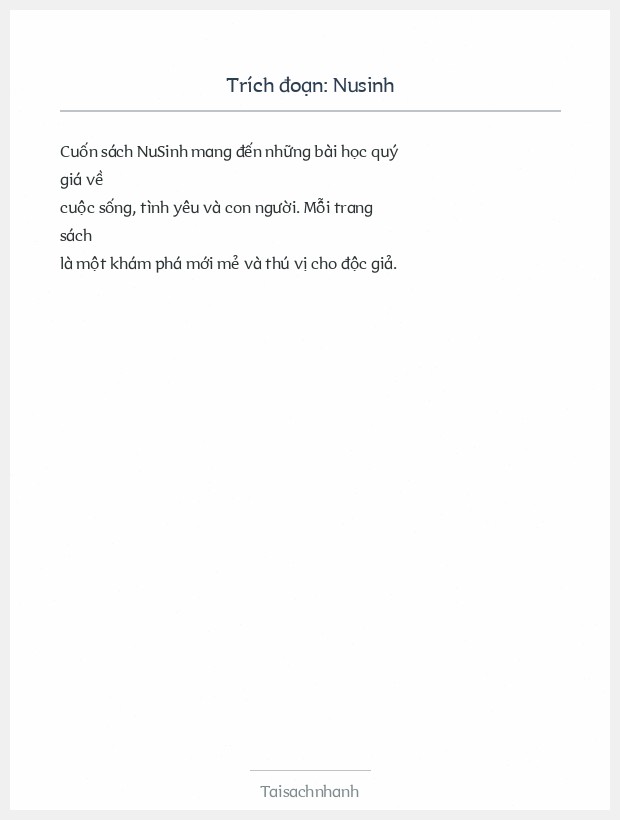 Trích đoạn Nusinh