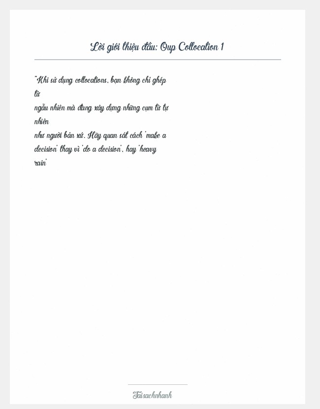 Trích đoạn Oup Collocation 1