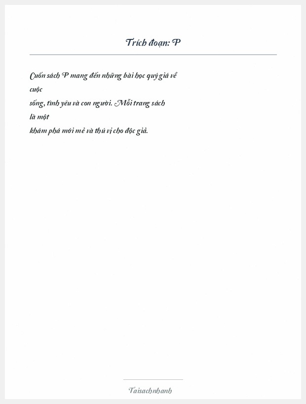 Trích đoạn P
