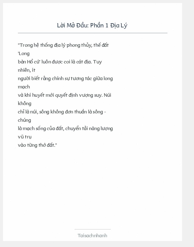 Trích đoạn Phần 1 Địa Lý