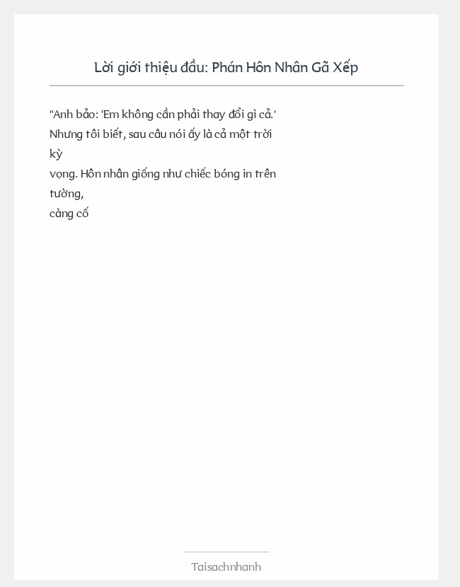 Trích đoạn Phán Hôn Nhân Gã Xếp