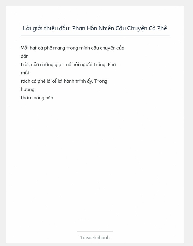 Trích đoạn Phan Hồn Nhiên Câu Chuyện Cà Phê