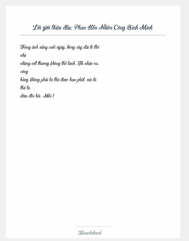 Trích đoạn Phan Hồn Nhiên Công Bình Minh