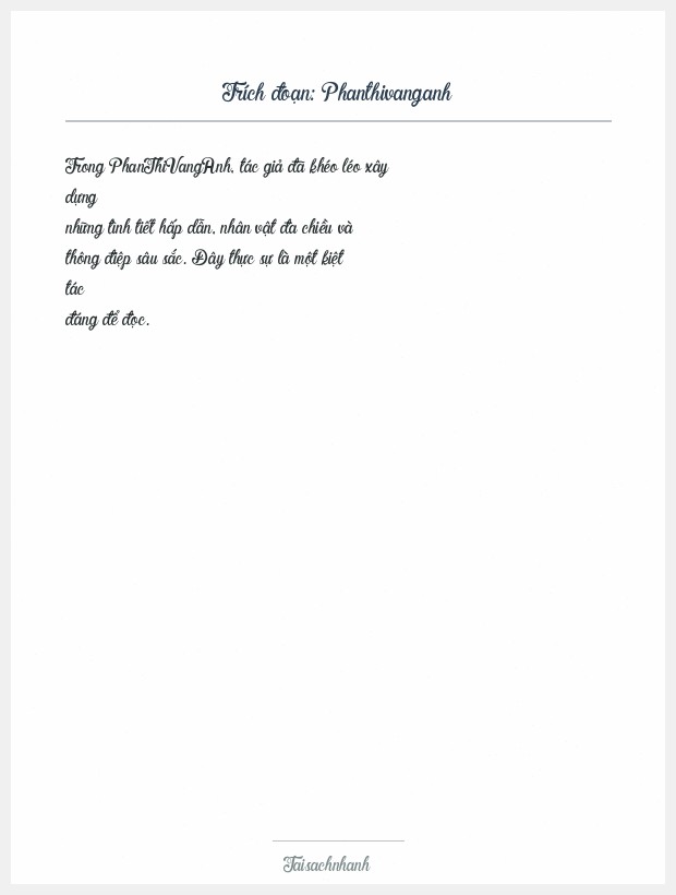 Trích đoạn Phanthivanganh