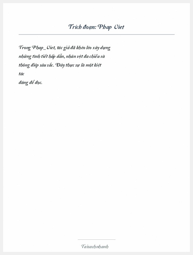 Trích đoạn Phap Viet