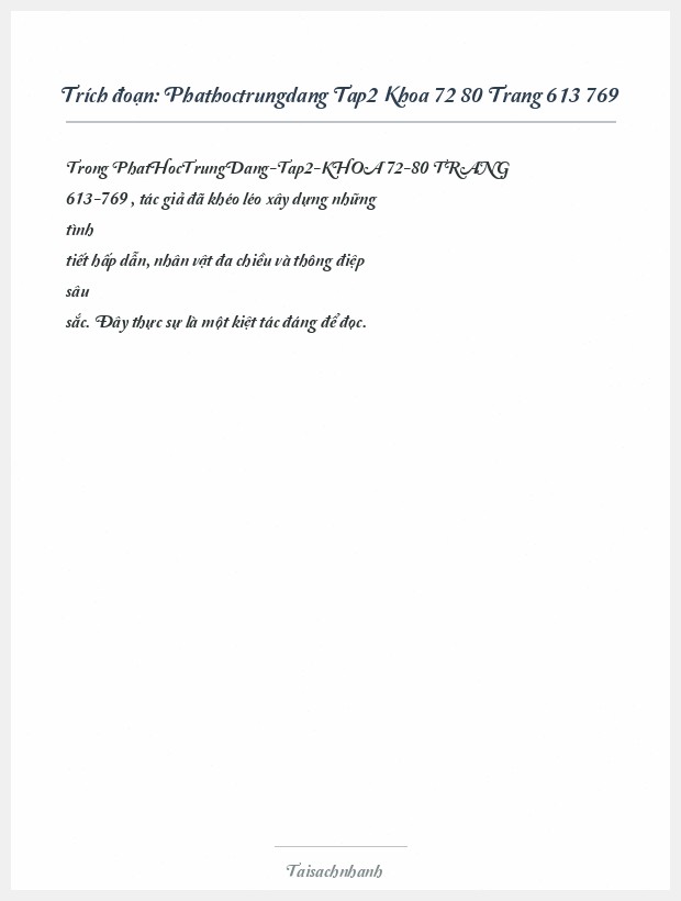 Trích đoạn Phathoctrungdang Tap2 Khoa 72 80 Trang 613 769