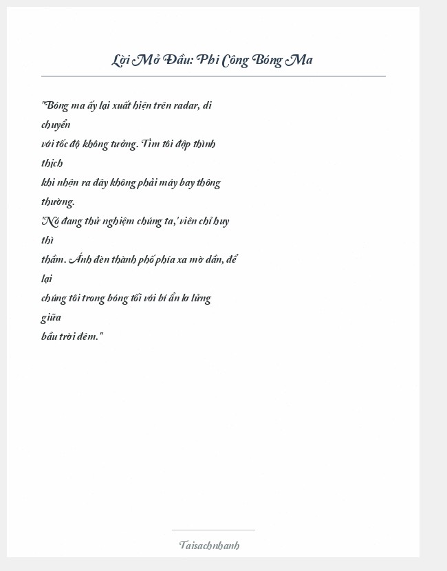 Trích đoạn Phi Công Bóng Ma