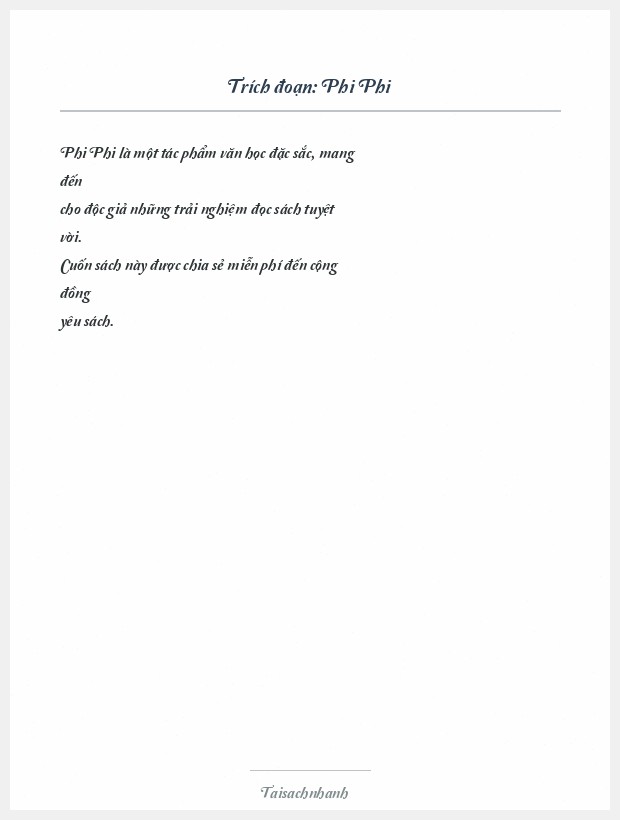 Trích đoạn Phi Phi