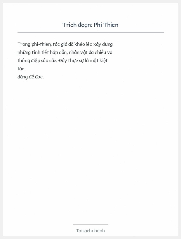 Trích đoạn Phi Thien