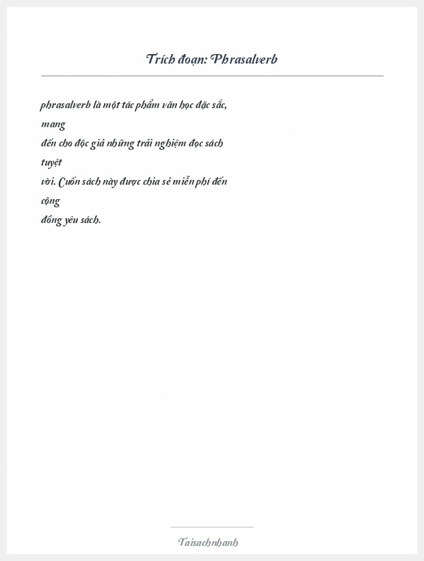 Trích đoạn Phrasalverb