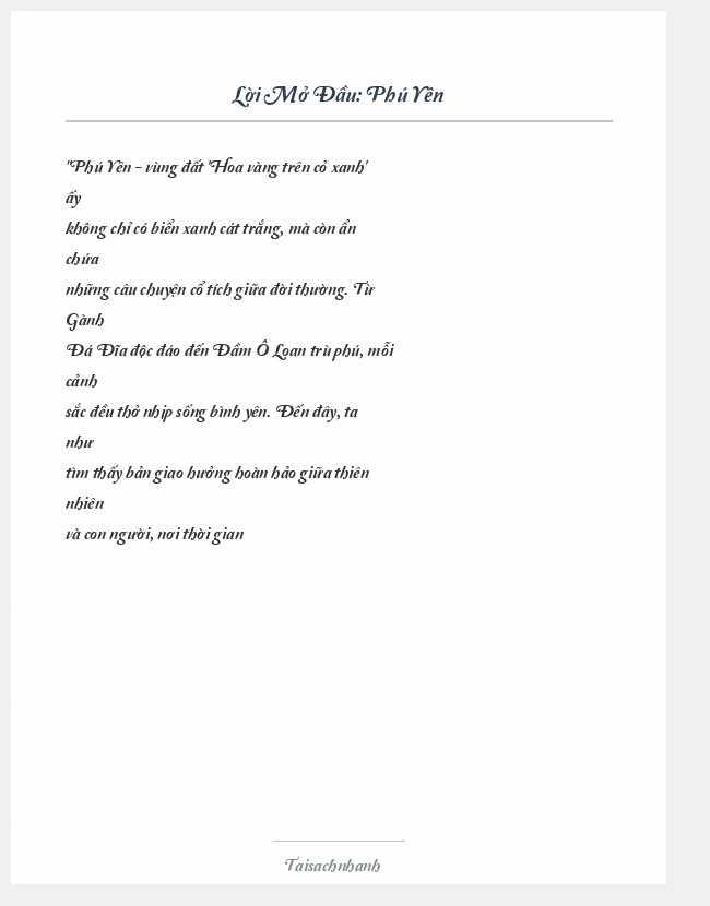 Trích đoạn Phú Yên