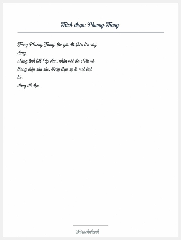 Trích đoạn Phuong Trang
