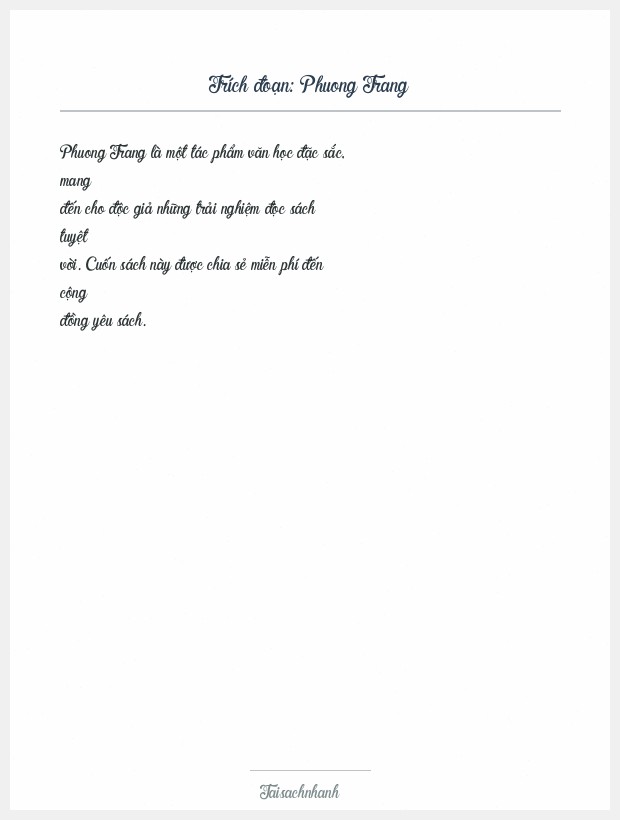 Trích đoạn Phuong Trang