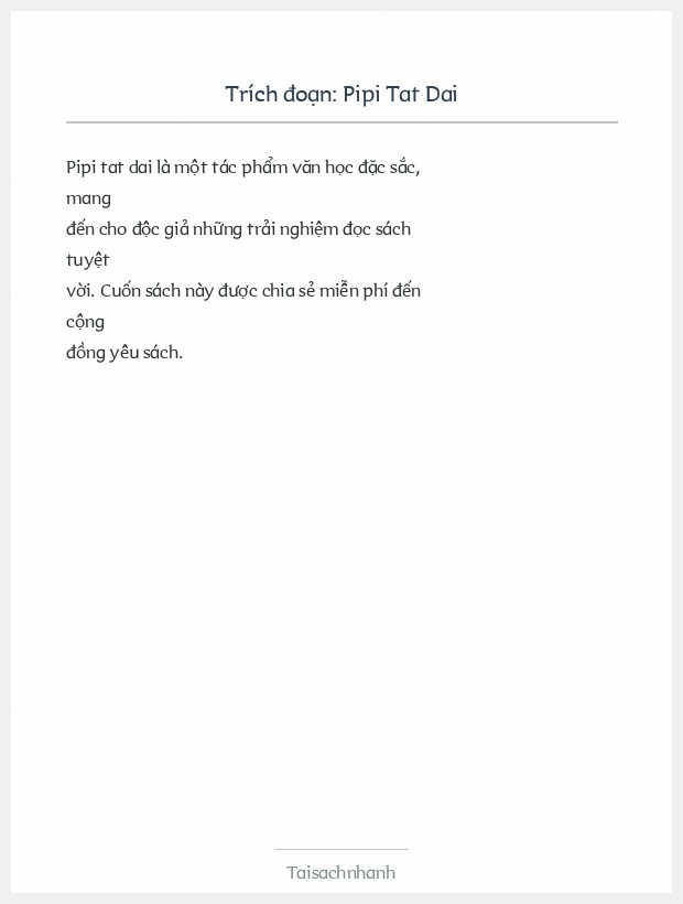 Trích đoạn Pipi Tat Dai
