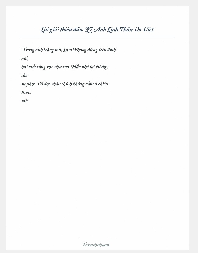 Trích đoạn Q7 Anh Linh Thần Võ Việt