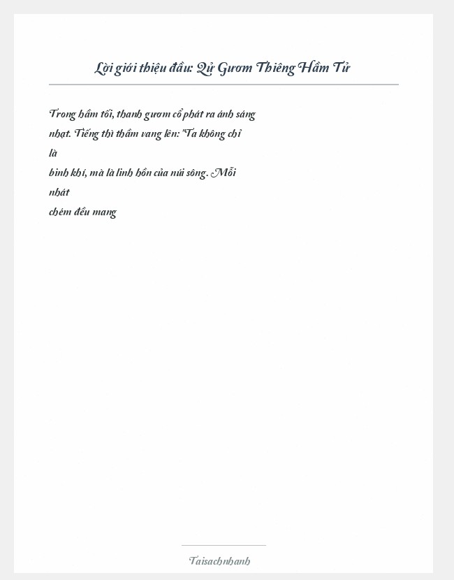 Trích đoạn Qử Gươm Thiêng Hầm Tử