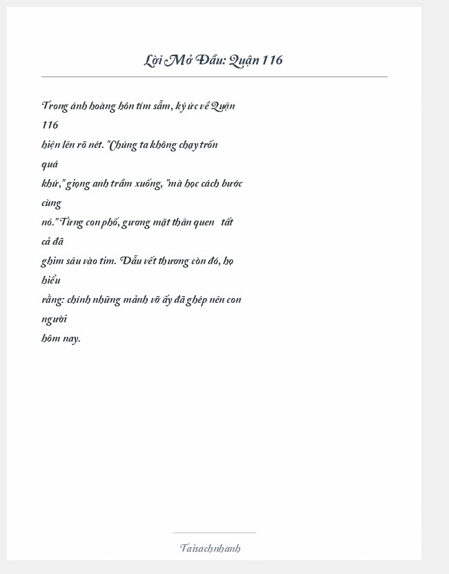 Trích đoạn Quận 116