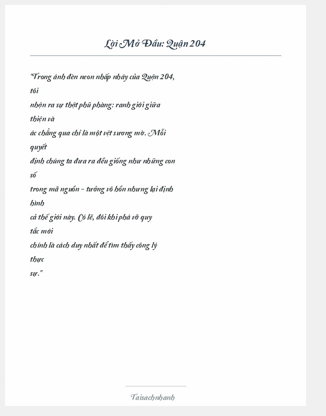 Trích đoạn Quận 204