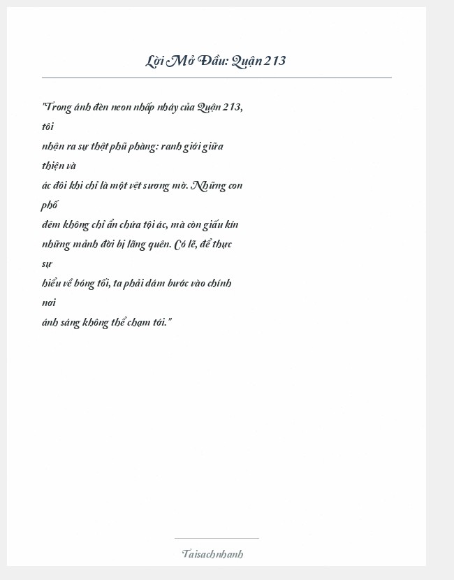 Trích đoạn Quận 213