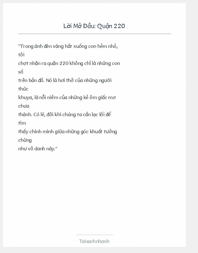 Trích đoạn Quận 220