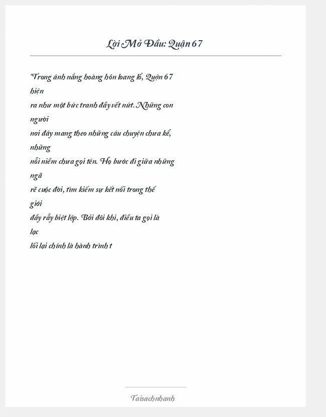 Trích đoạn Quận 67