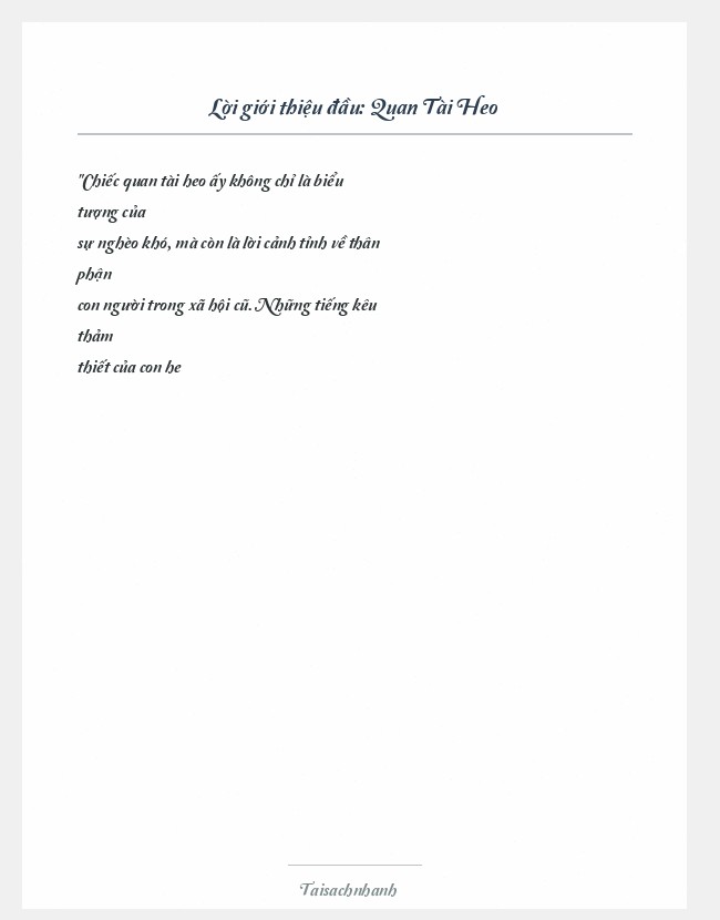 Trích đoạn Quan Tài Heo