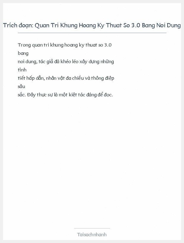 Trích đoạn Quan Tri Khung Hoang Ky Thuat So 3.0 Bang Noi Dung