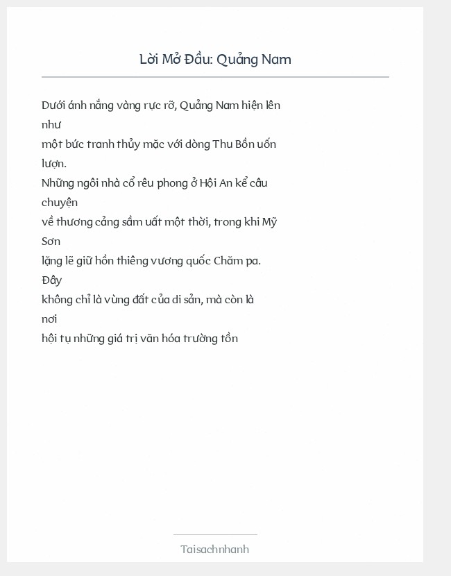 Trích đoạn Quảng Nam