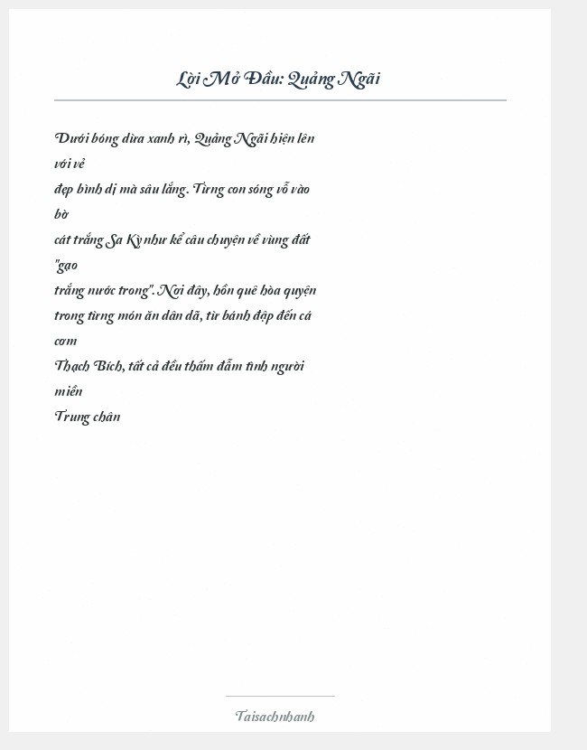 Trích đoạn Quảng Ngãi