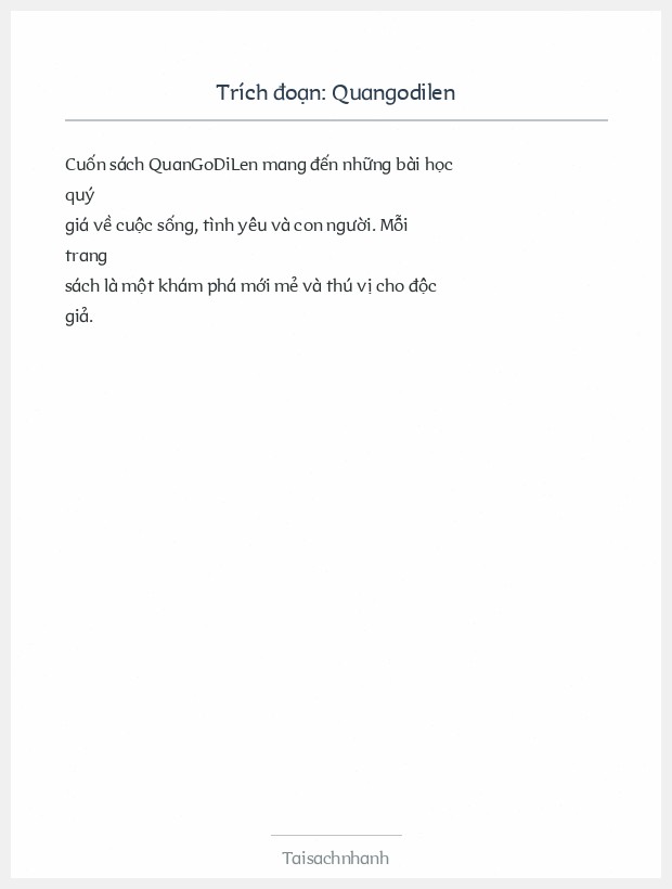 Trích đoạn Quangodilen