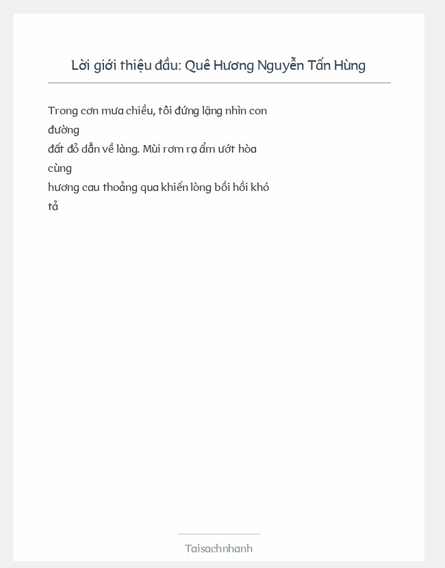 Trích đoạn Quê Hương Nguyễn Tấn Hùng
