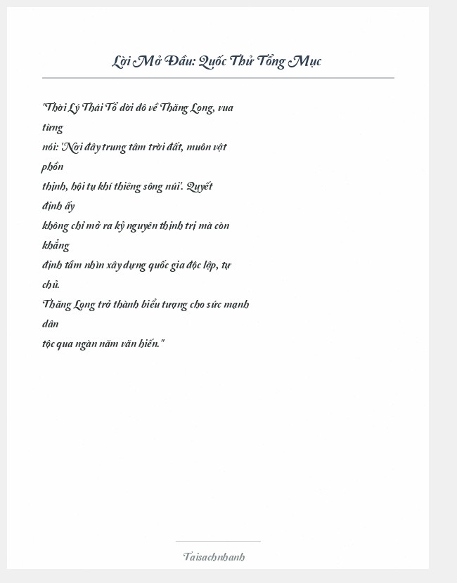 Trích đoạn Quốc Thử Tổng Mục