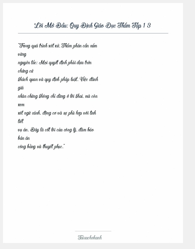 Trích đoạn Quy Định Giáo Dục Thẩm Tập 1 3