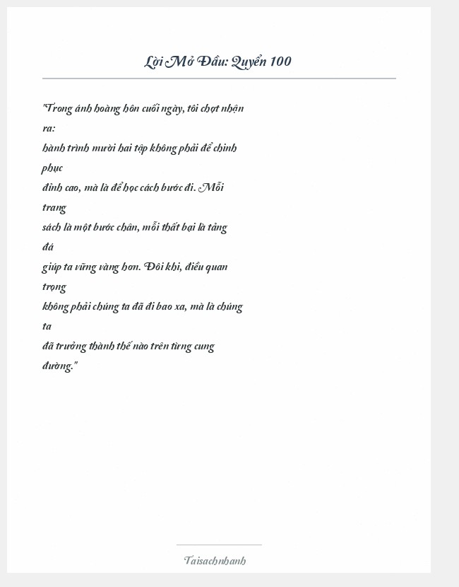 Trích đoạn Quyển 100