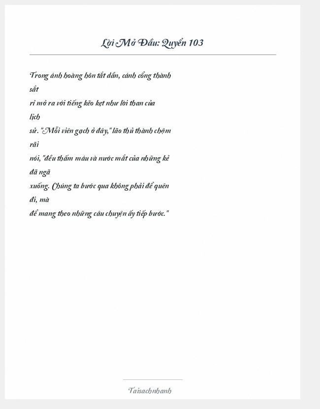 Trích đoạn Quyển 103