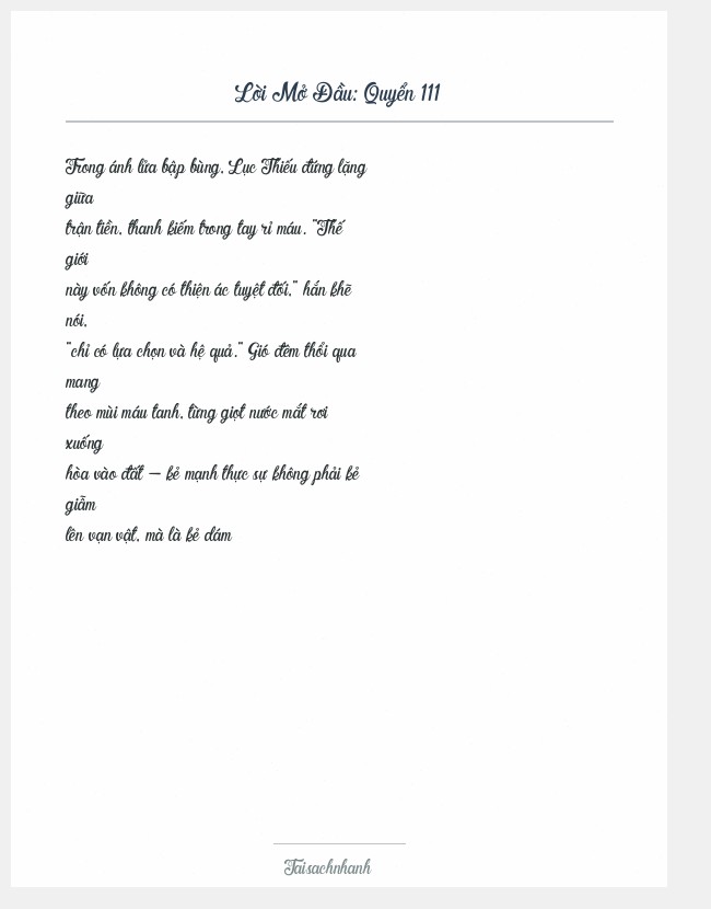 Trích đoạn Quyển 111