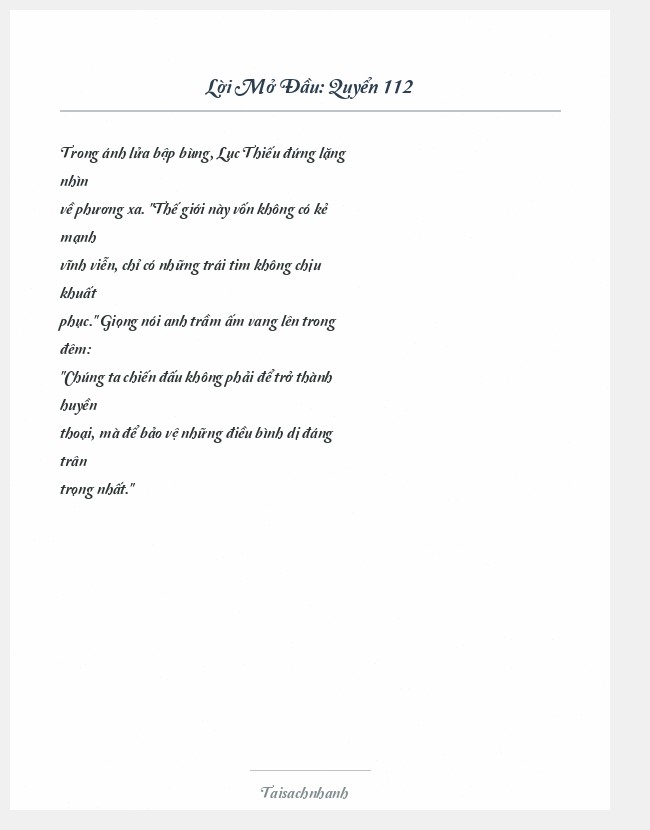 Trích đoạn Quyển 112