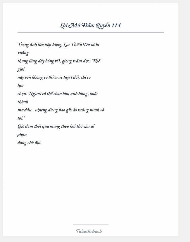 Trích đoạn Quyển 114