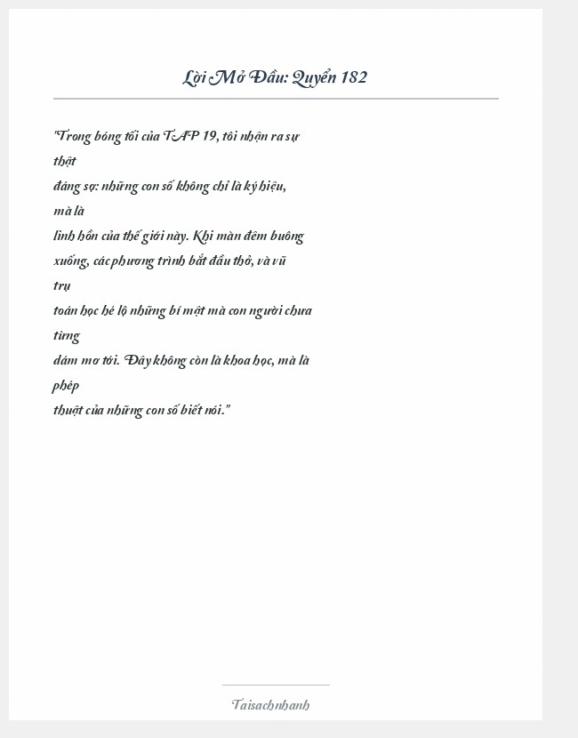 Trích đoạn Quyển 182