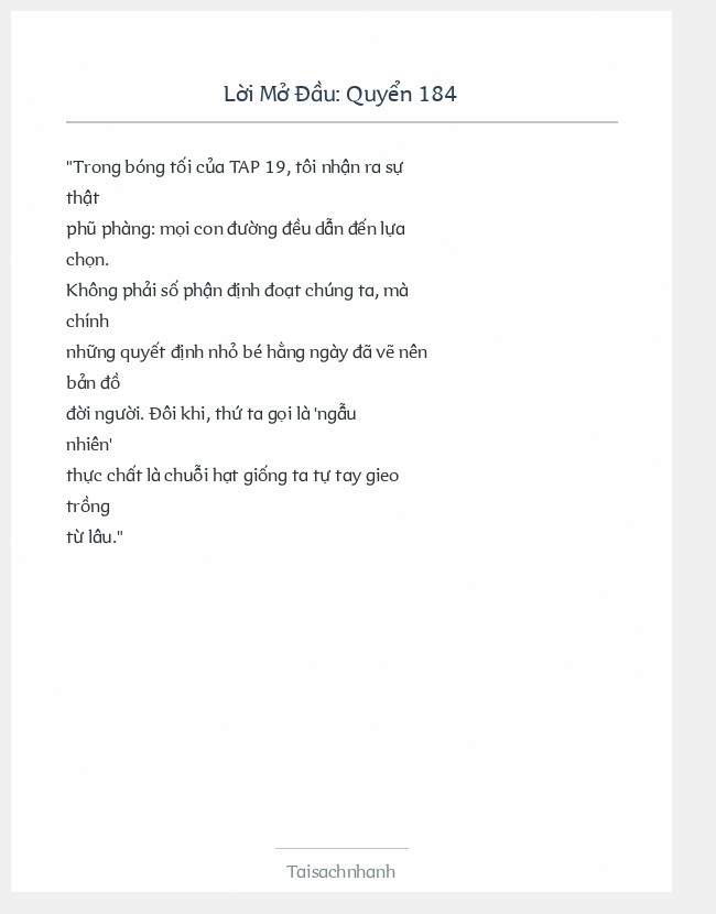 Trích đoạn Quyển 184