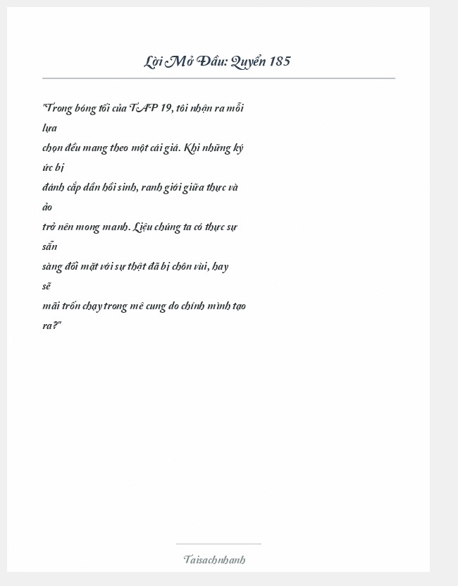 Trích đoạn Quyển 185