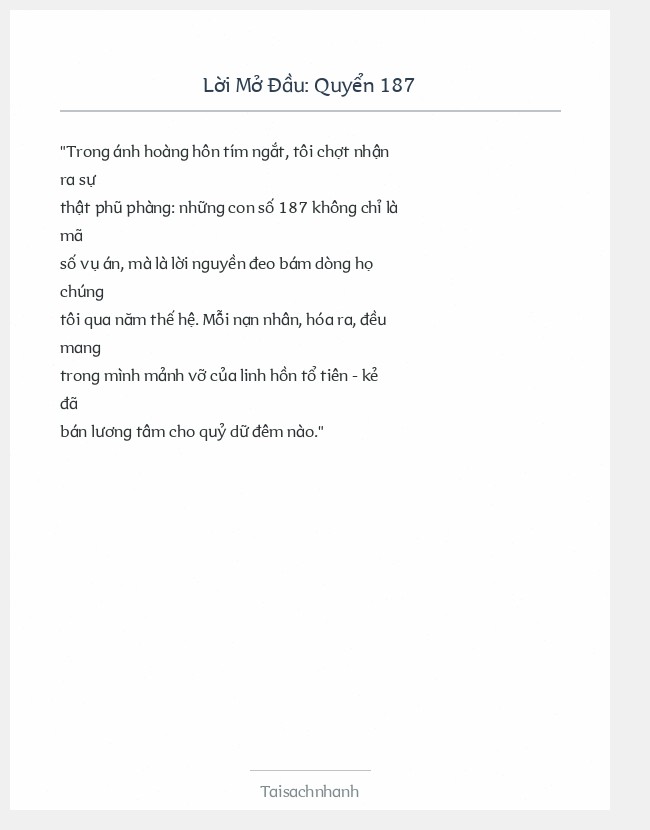 Trích đoạn Quyển 187