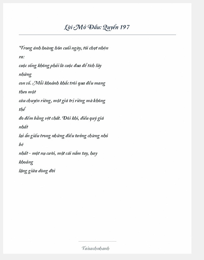 Trích đoạn Quyển 197