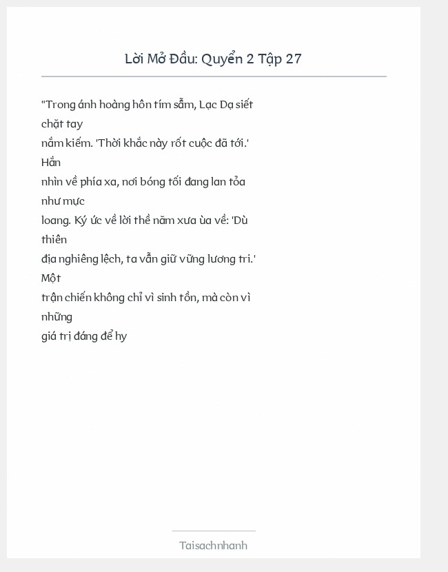 Trích đoạn Quyển 2 Tập 27
