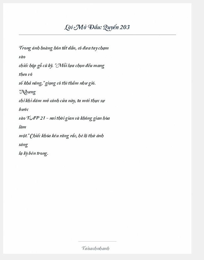 Trích đoạn Quyển 203