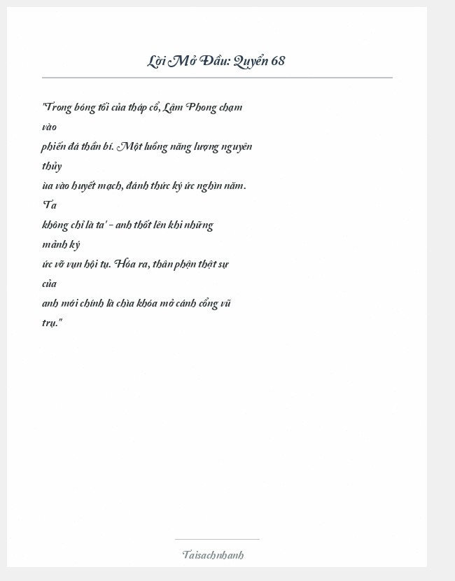 Trích đoạn Quyển 68