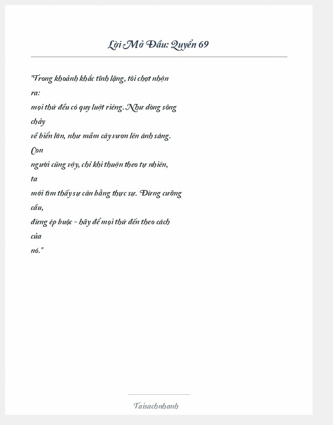 Trích đoạn Quyển 69