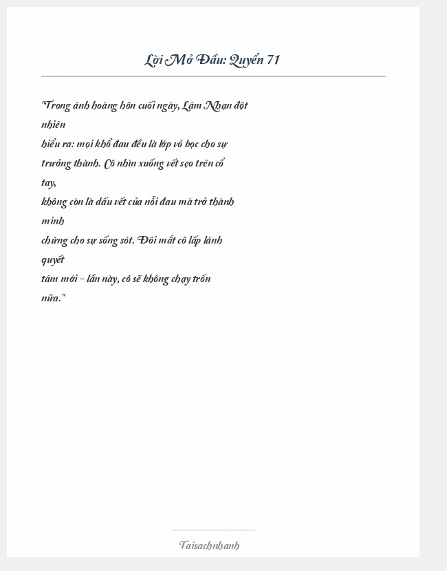 Trích đoạn Quyển 71