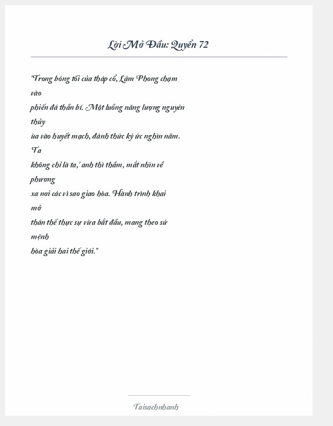 Trích đoạn Quyển 72