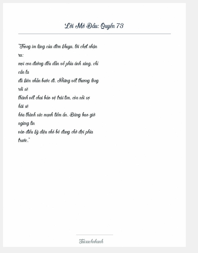Trích đoạn Quyển 73
